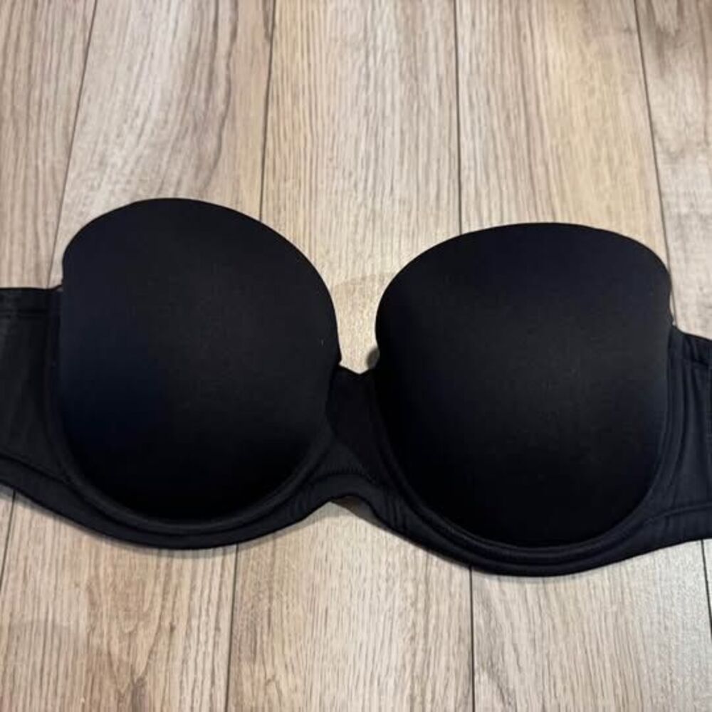 Wacoal Black Strapless Bra 38D